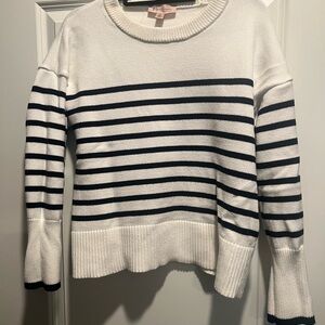 Philosophy Women's Striped Sweater - White and Navy